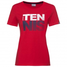 Head Tennis-Shirt Club Lisa (Polyester/Baumwolle) rot Damen